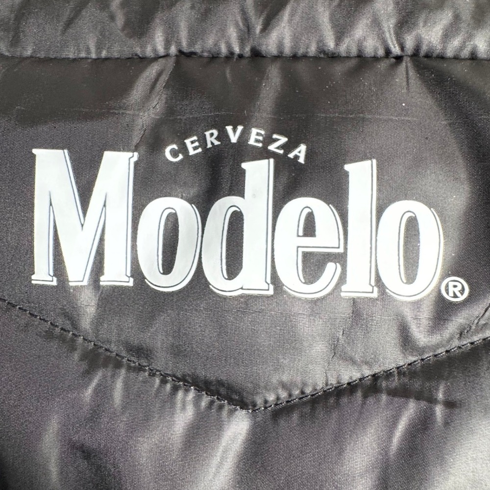 Modelo Cerveza Mens Black USB Heated Puffer Vest Thermal Lining 5XL Big and Tall - Picture 3 of 8